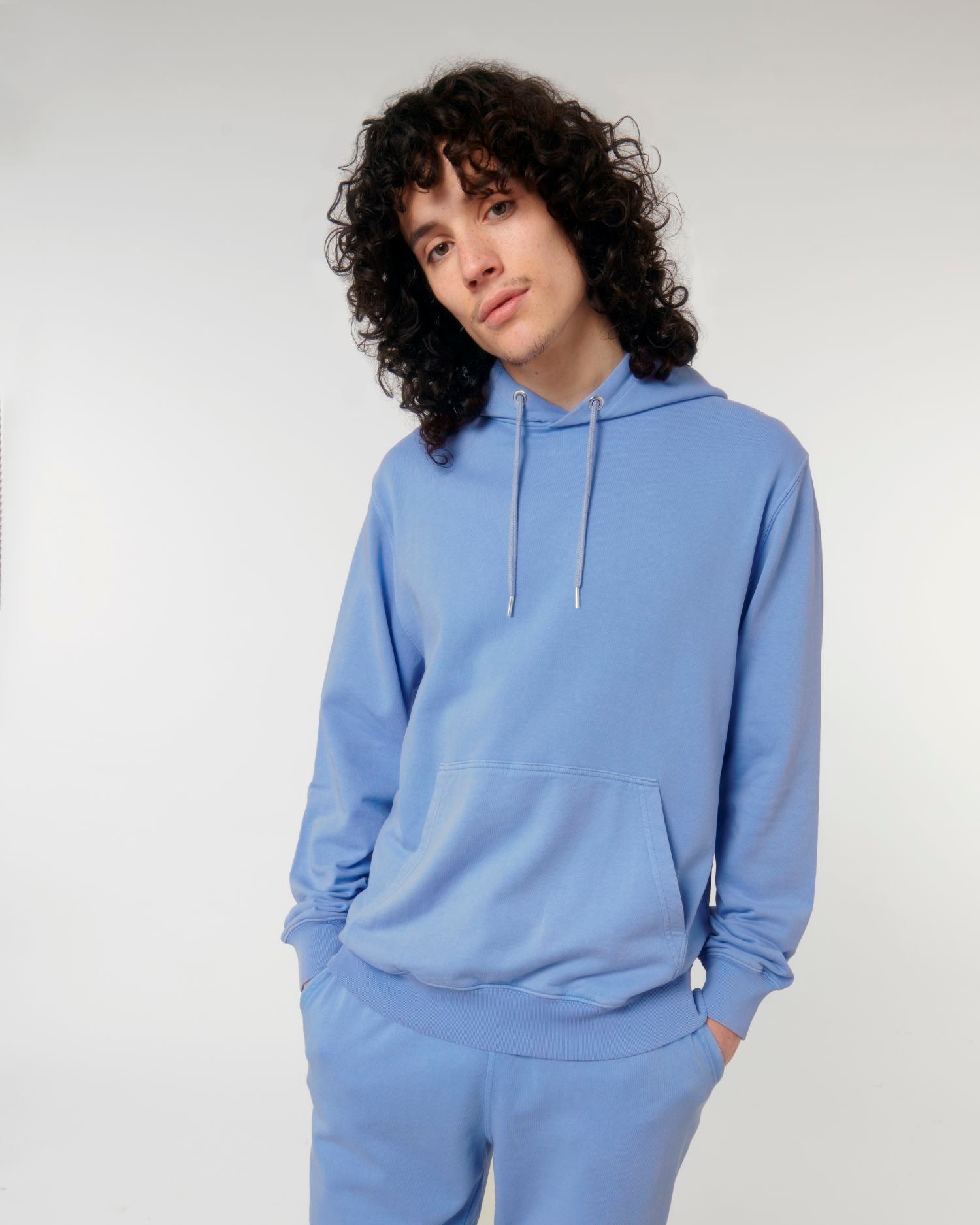 Hoodie Archer Vintage in Farbe G. Dyed Swimmer Blue