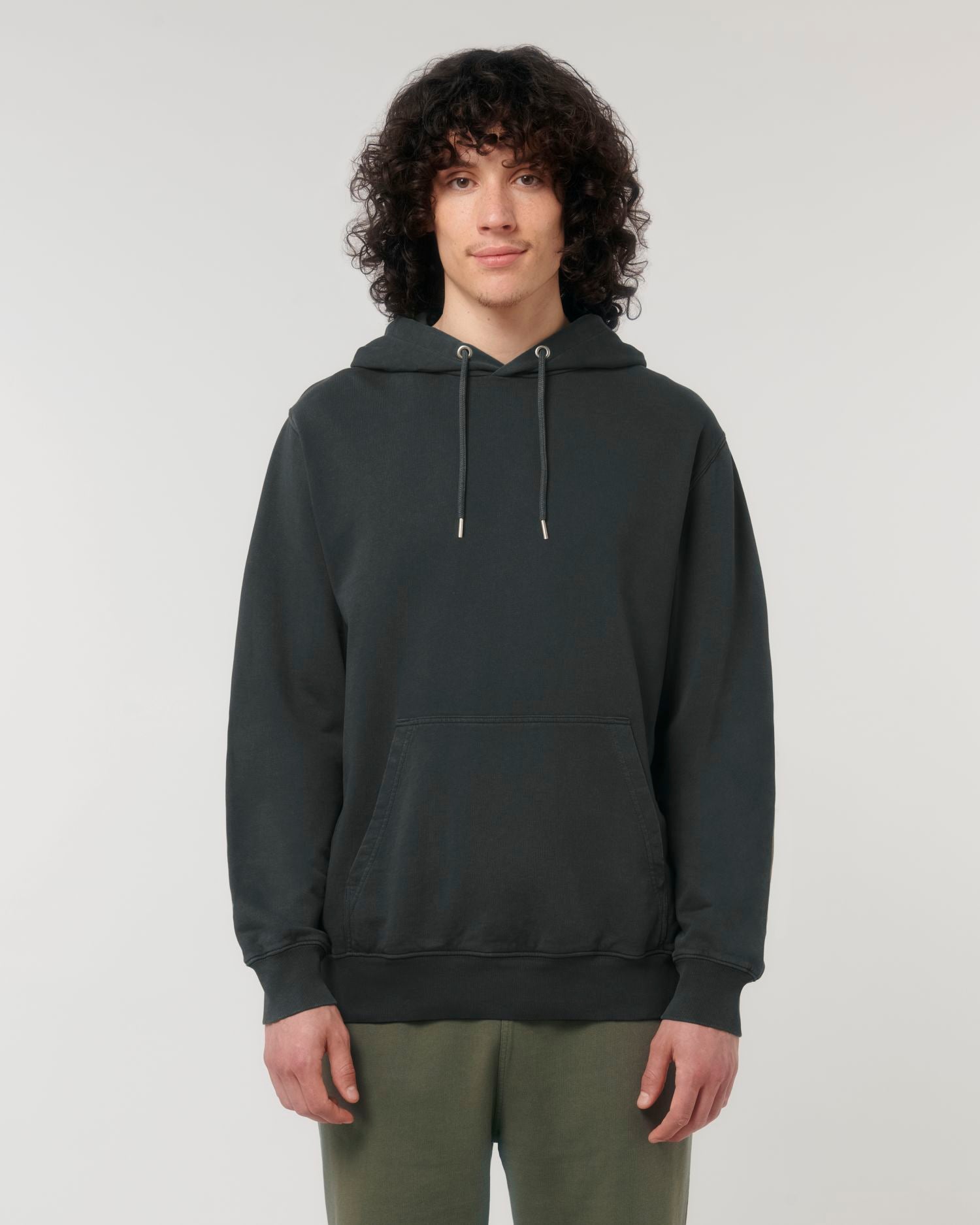 Hoodie Archer Vintage in Farbe G. Dyed Black Rock