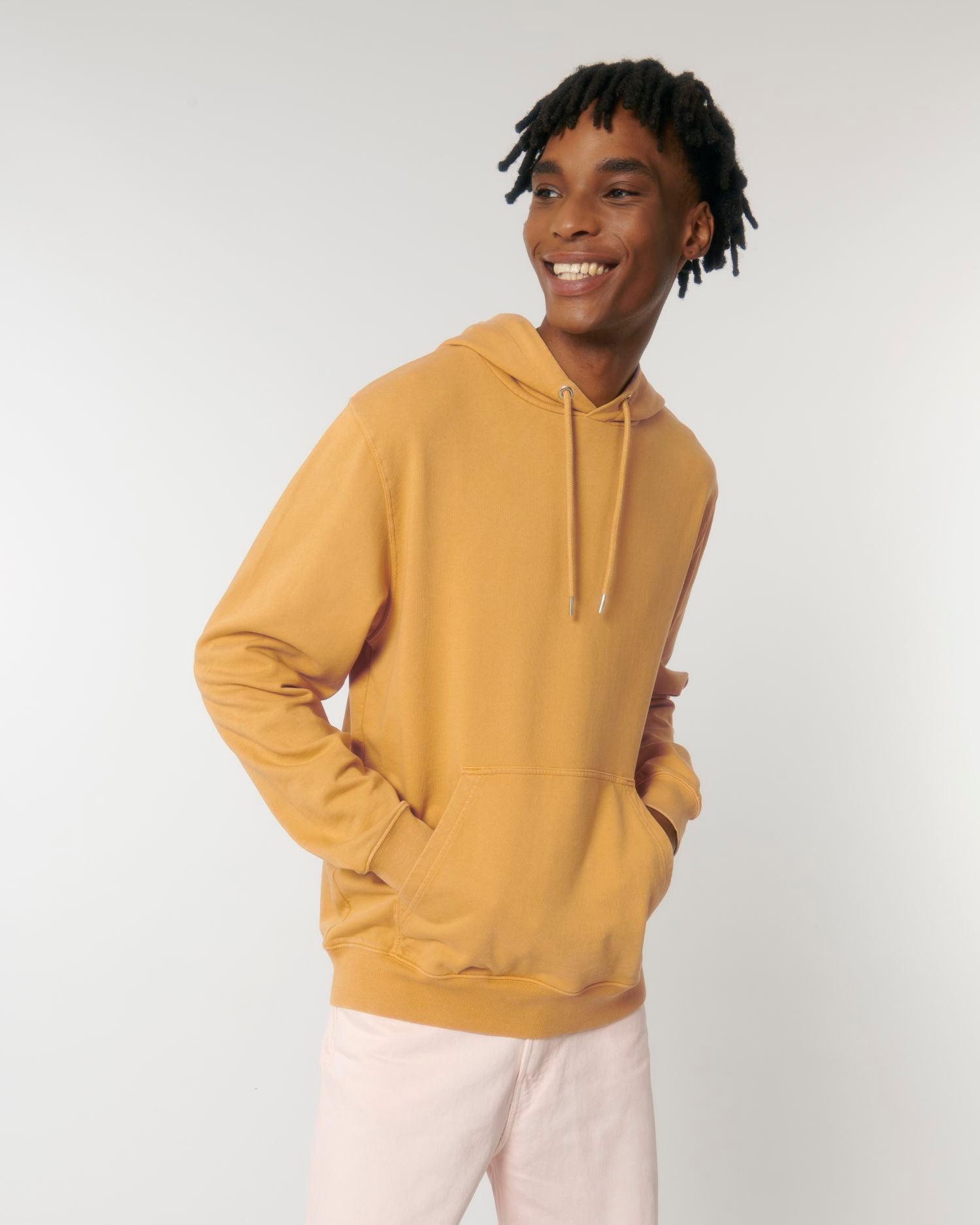 Hoodie Archer Vintage in Farbe G. Dyed Gold Ochre