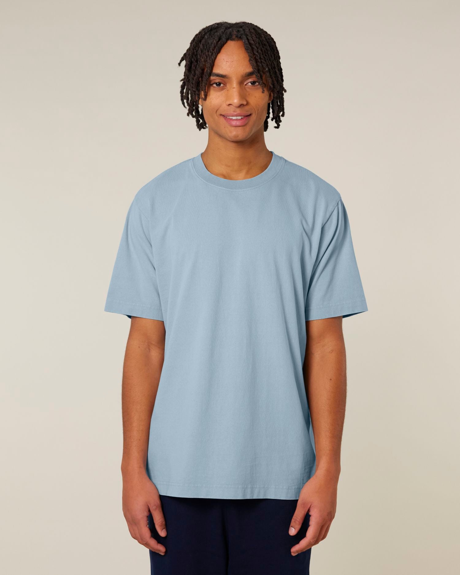 T-Shirt Freestyler Vintage in Farbe G. Dyed Blue Stone