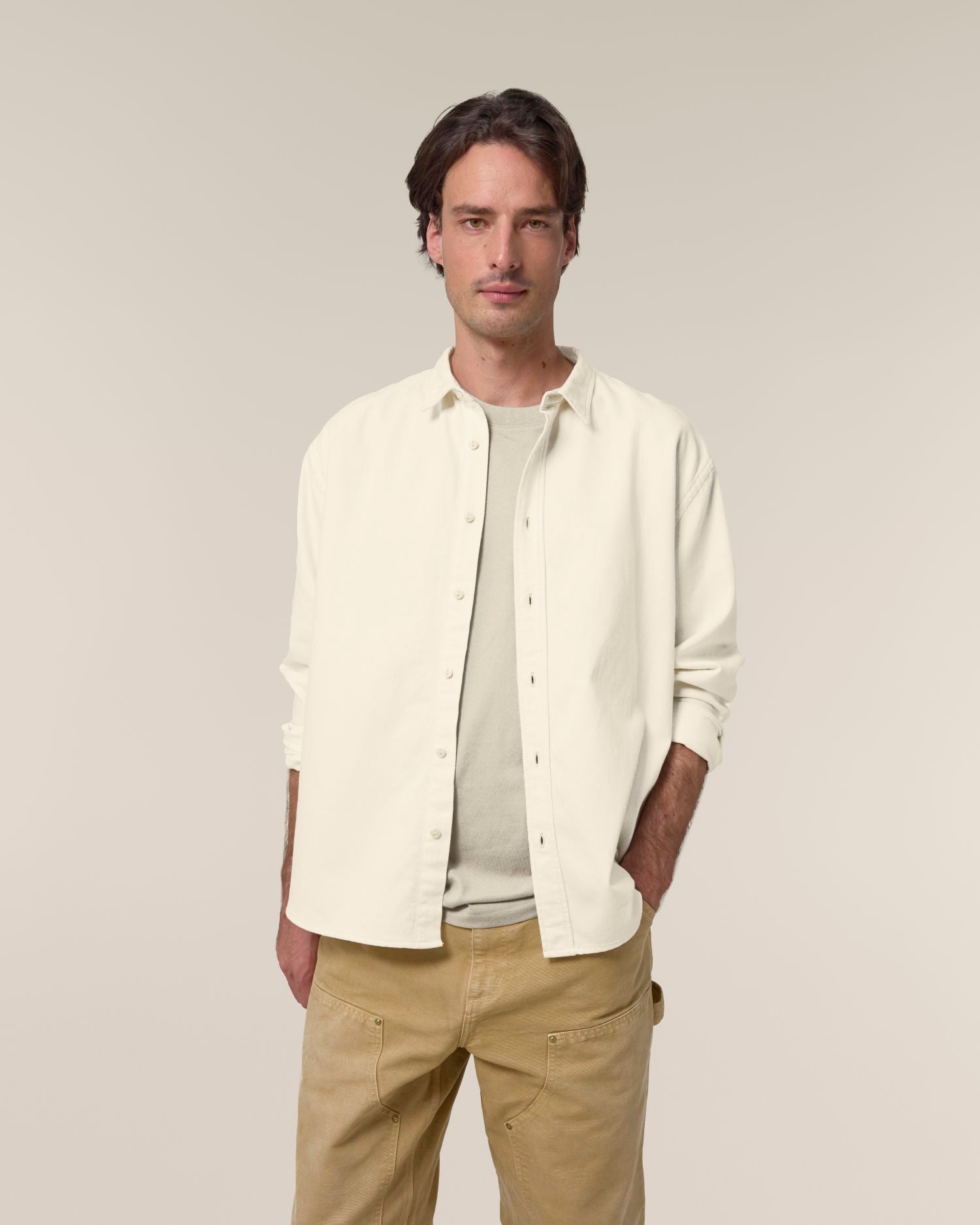 Hemd Worker Shirt in Farbe Natural Raw