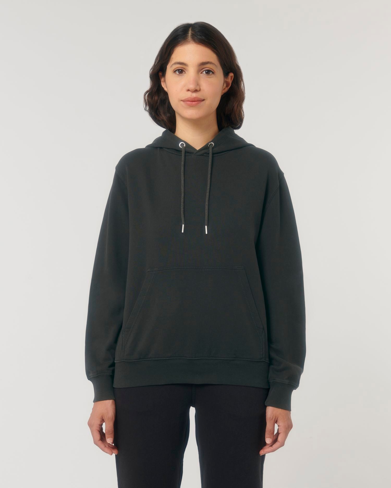 Hoodie Archer Vintage in Farbe G. Dyed Black Rock