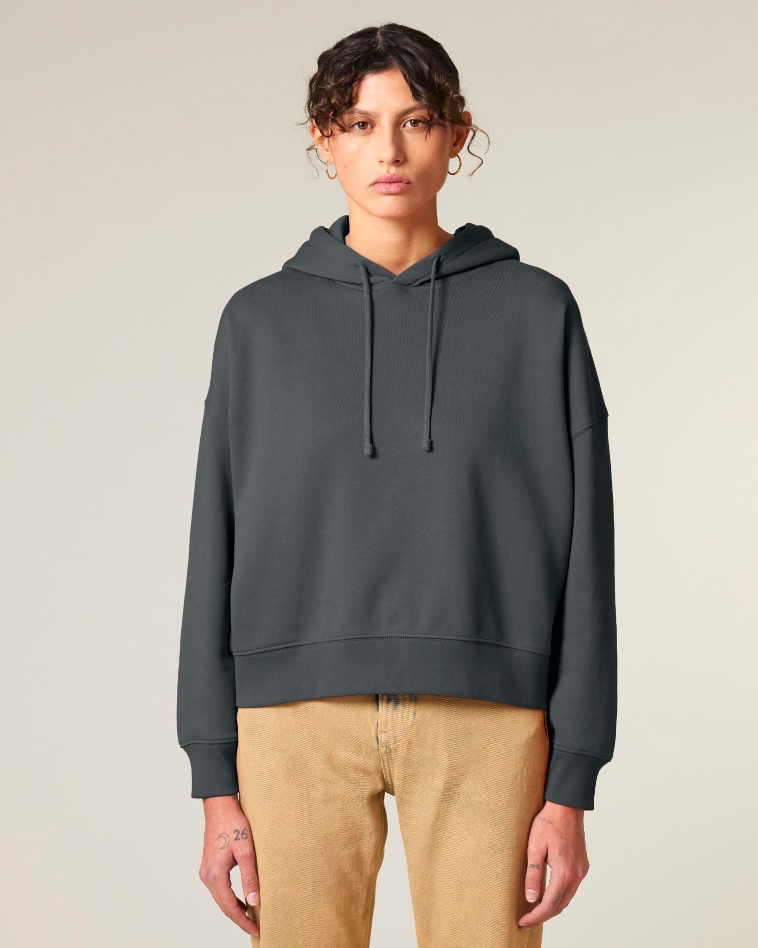 Hoodie Stella Nora in Farbe Anthracite