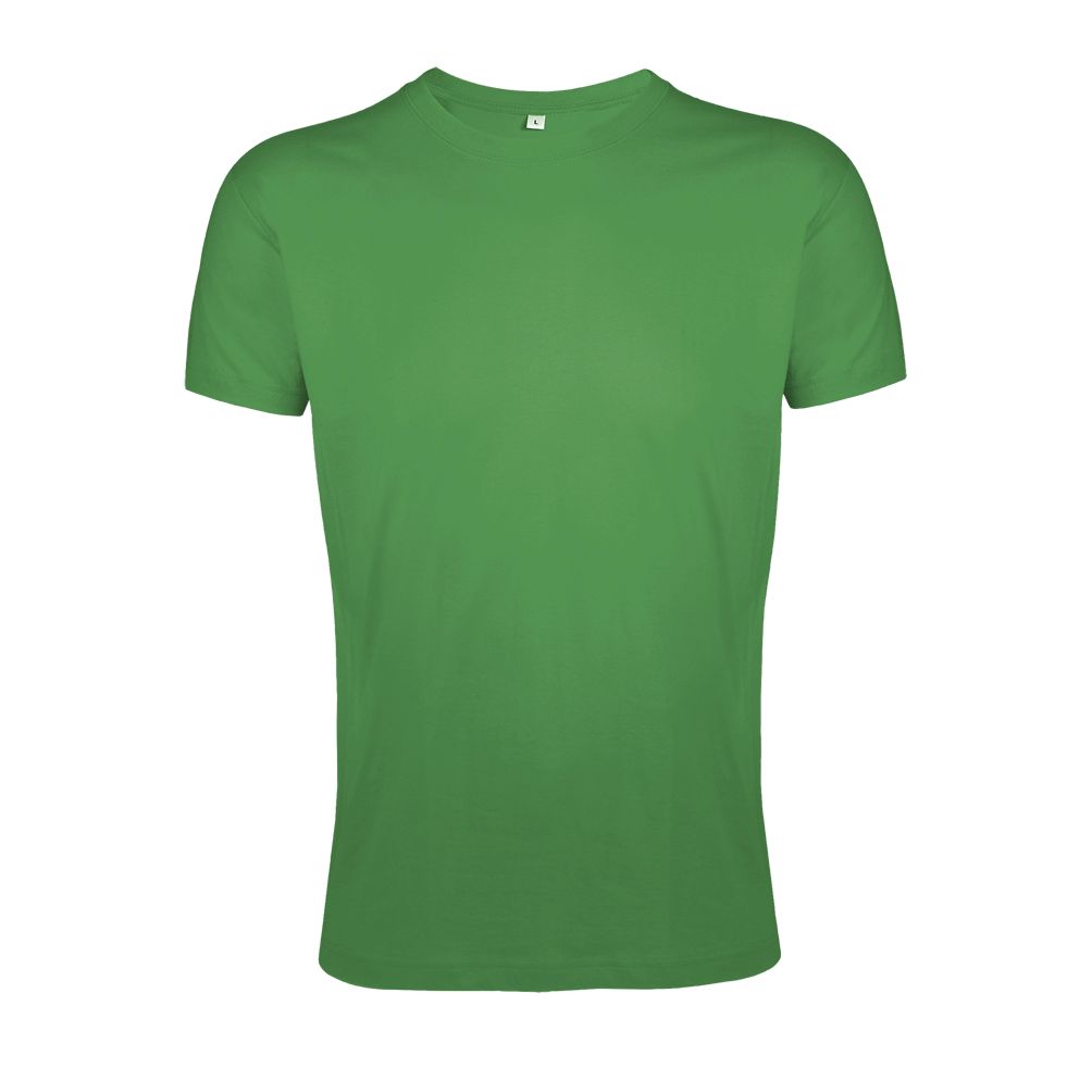 Regent Fit Herren Rundhals T-Shirt Fitted in Farbe Kelly green