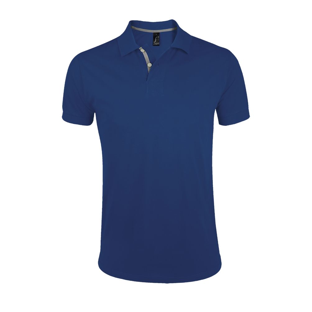 Portland Men Herren Poloshirt Kurzarm in Farbe Ultramarine