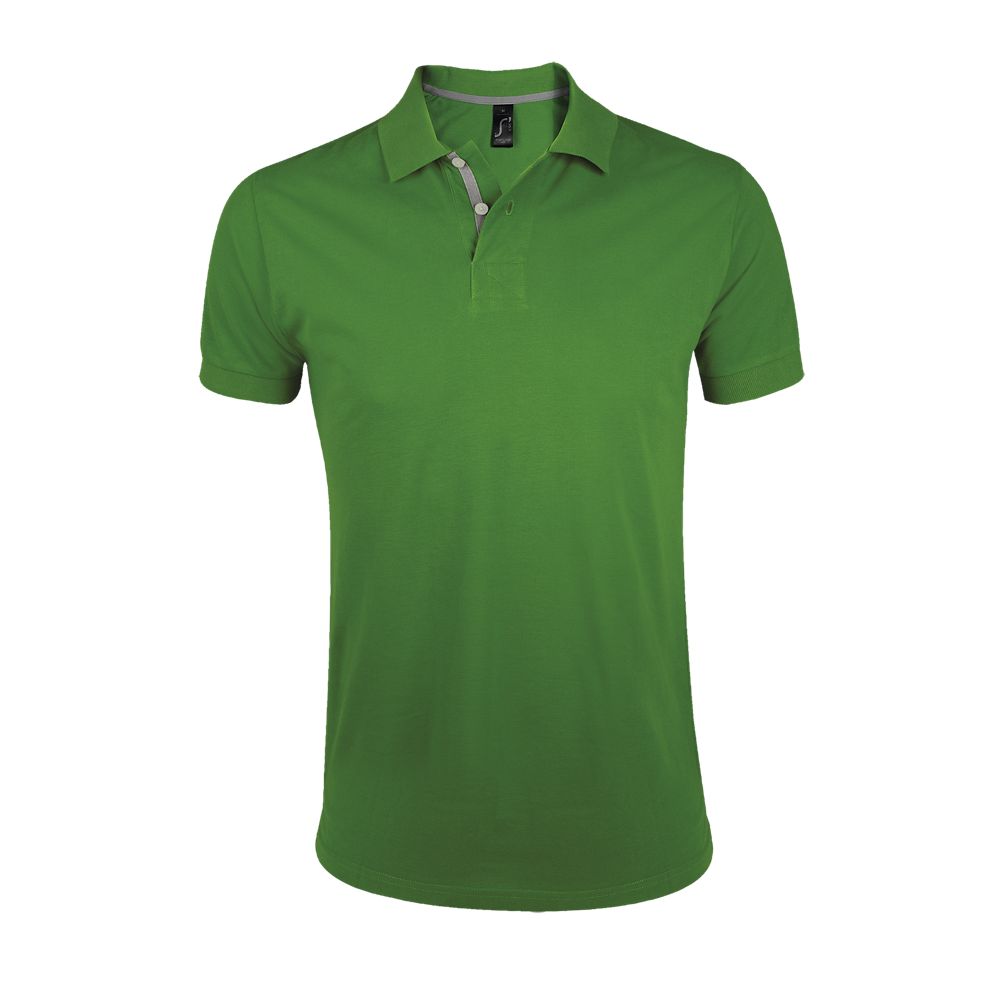 Portland Men Herren Poloshirt Kurzarm in Farbe Bud green