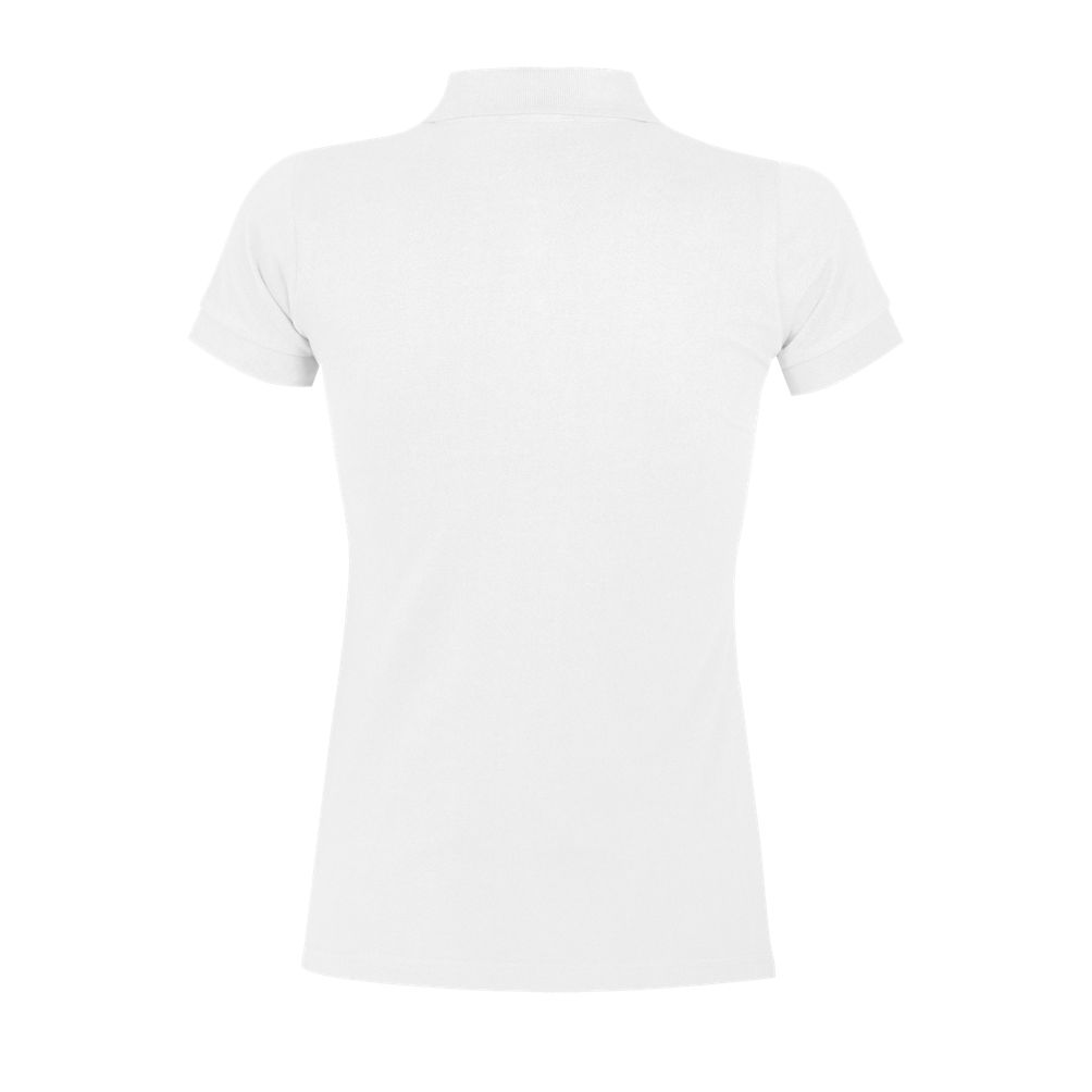 Portland Women Damen Poloshirt Kurzarm in Farbe White