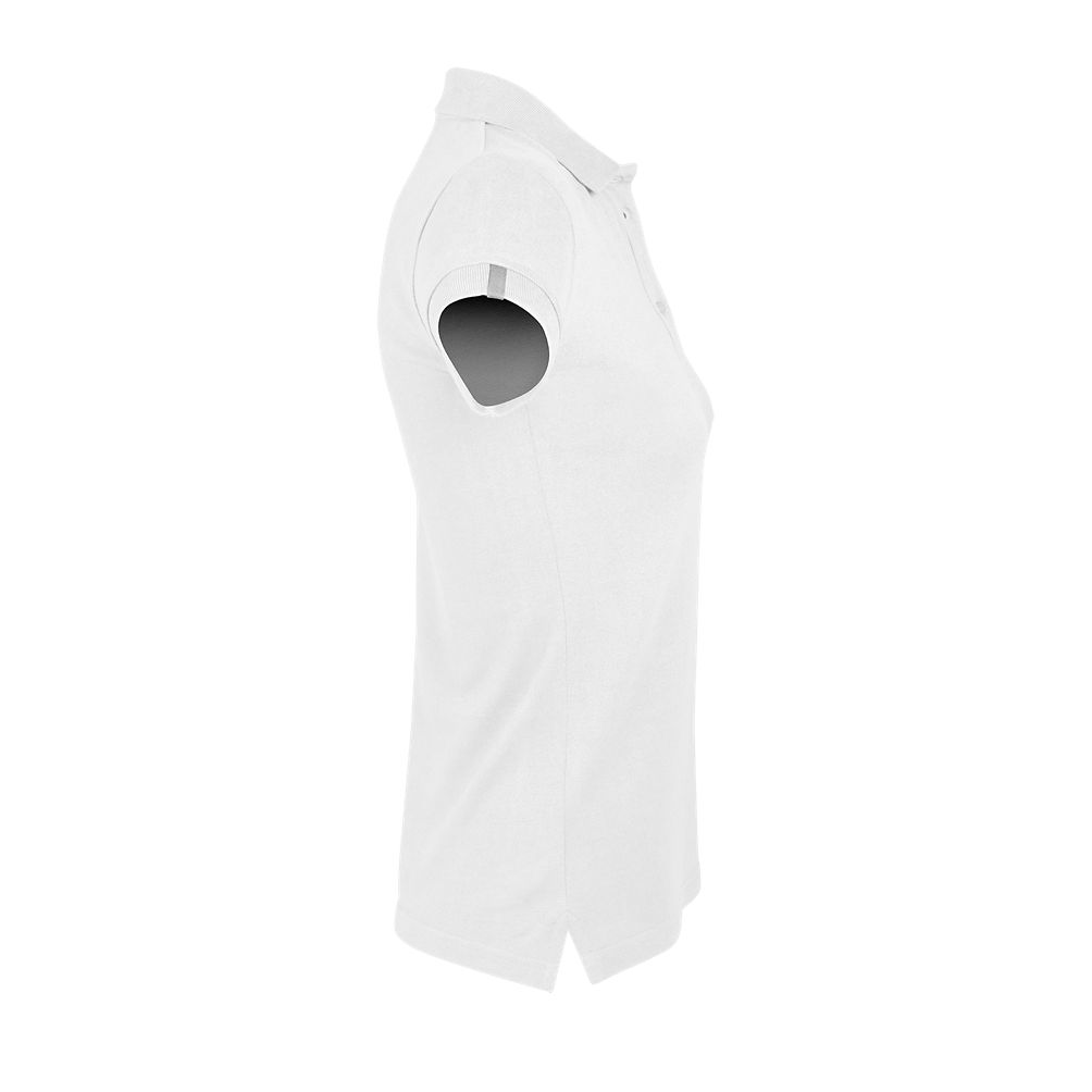 Portland Women Damen Poloshirt Kurzarm in Farbe White