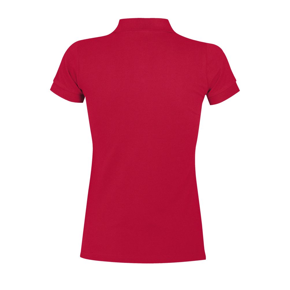 Portland Women Damen Poloshirt Kurzarm in Farbe Red