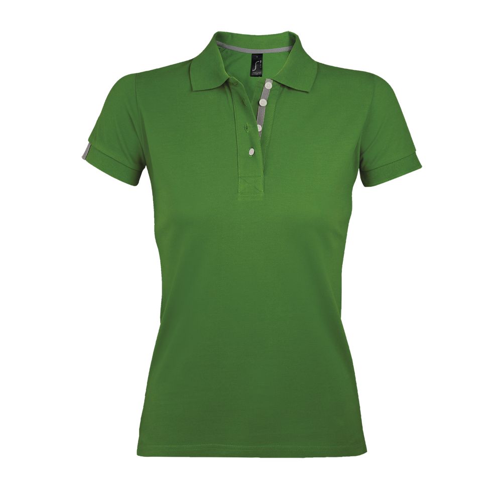 Portland Women Damen Poloshirt Kurzarm in Farbe Bud green
