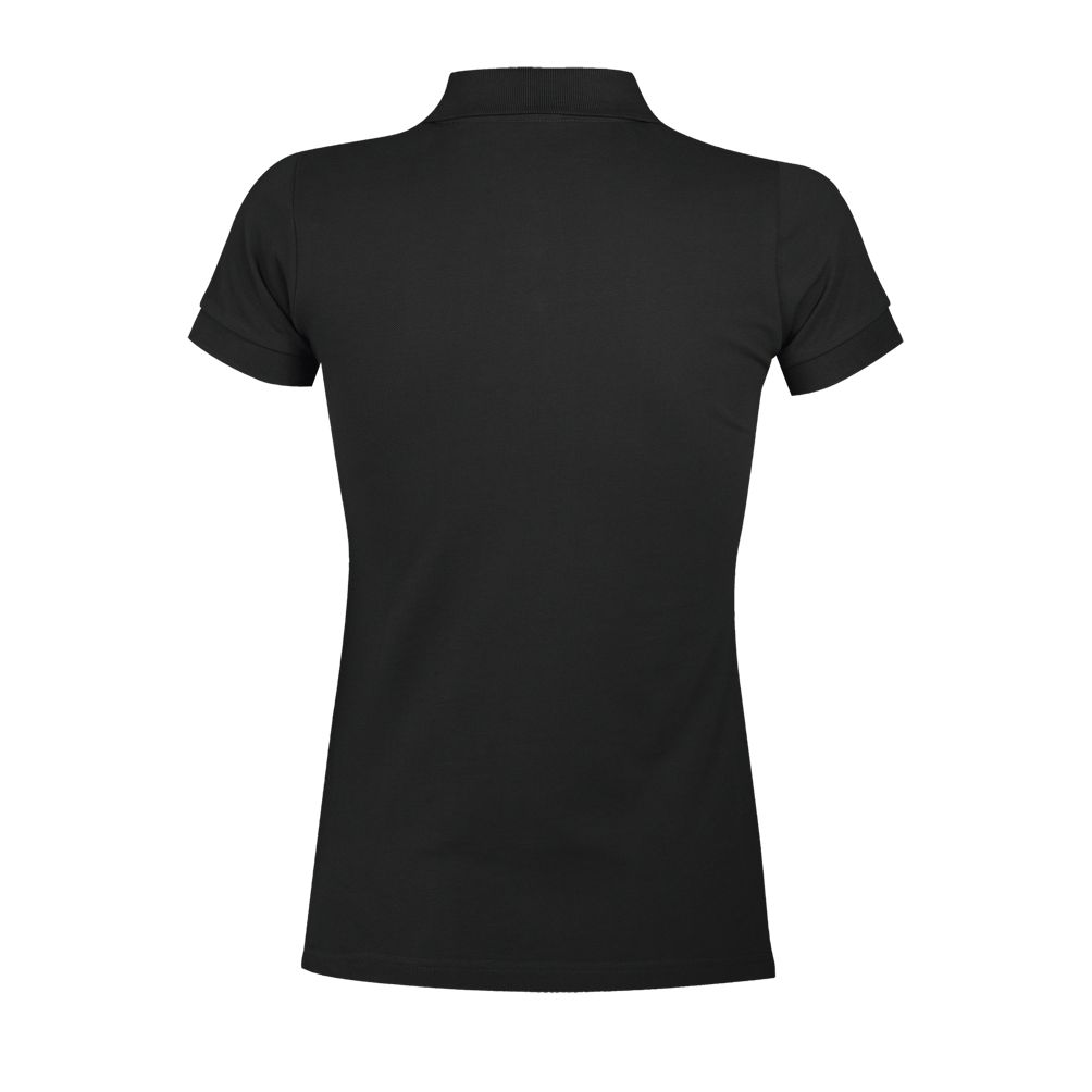 Portland Women Damen Poloshirt Kurzarm in Farbe Black