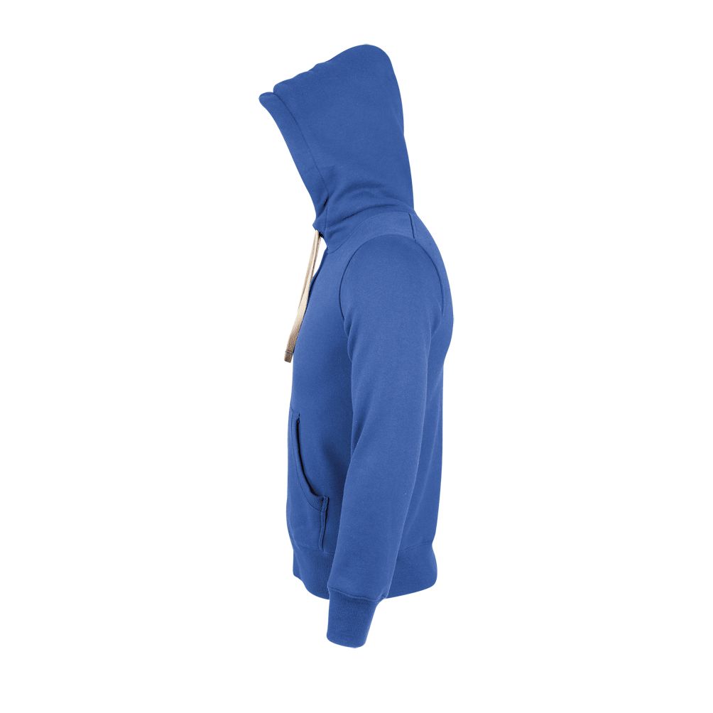 Sherpa Unisex Kapuzen-Jacke Mit "Sherpa"-Futter in Farbe Royal blue