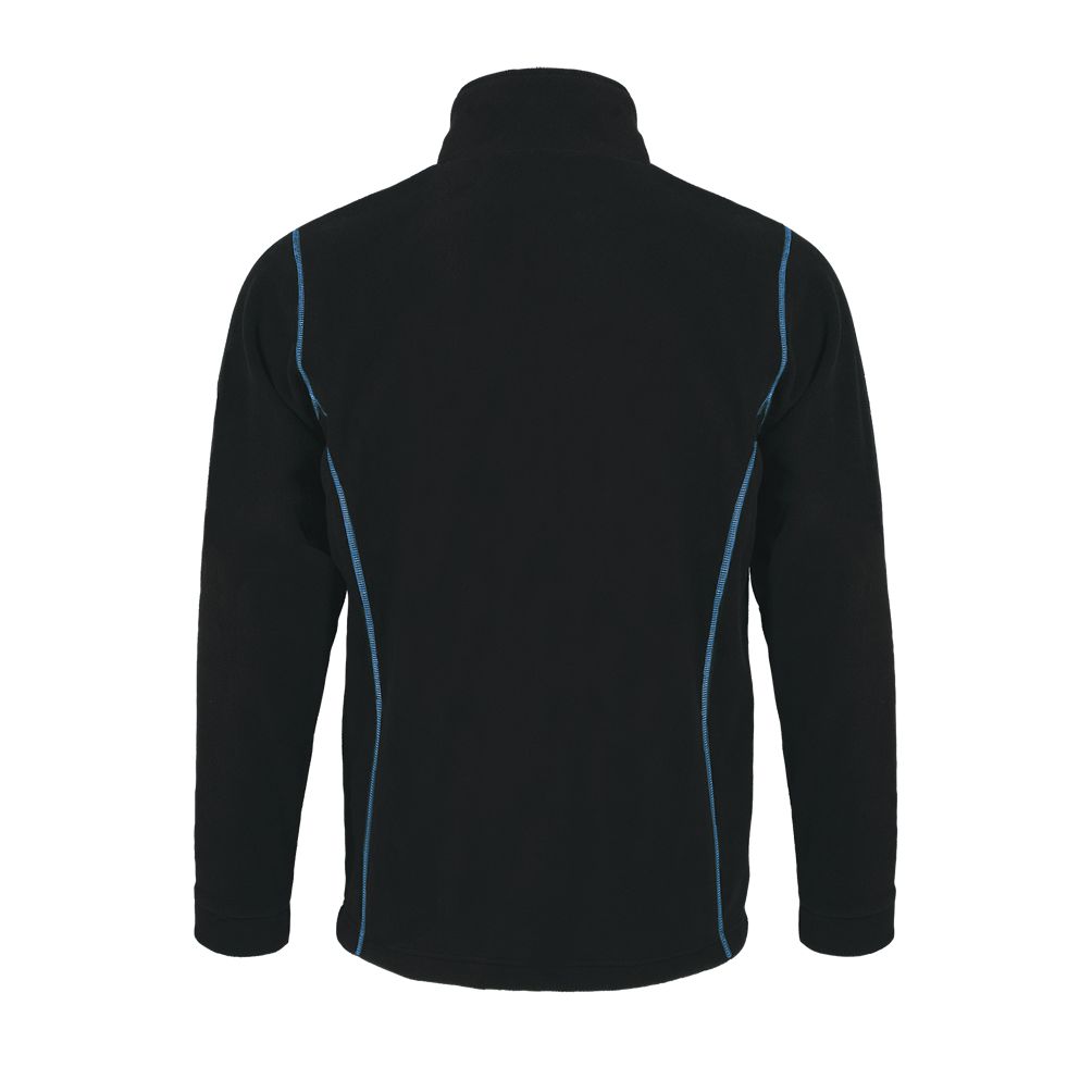 Nova Men Herren Fleece Jacke in Farbe Black / Aqua