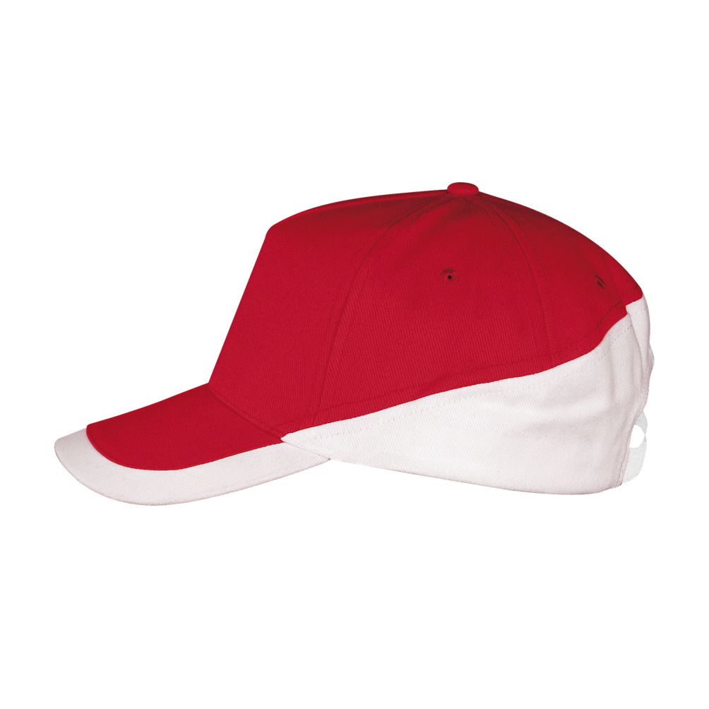 Booster 5 Panel Contrast Cap in Farbe Red / White