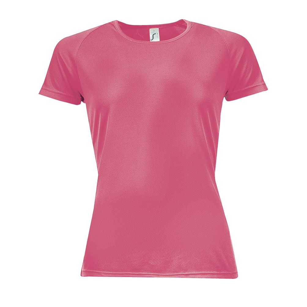 Sporty Women Damen Sport T-Shirt in Farbe Neon coral