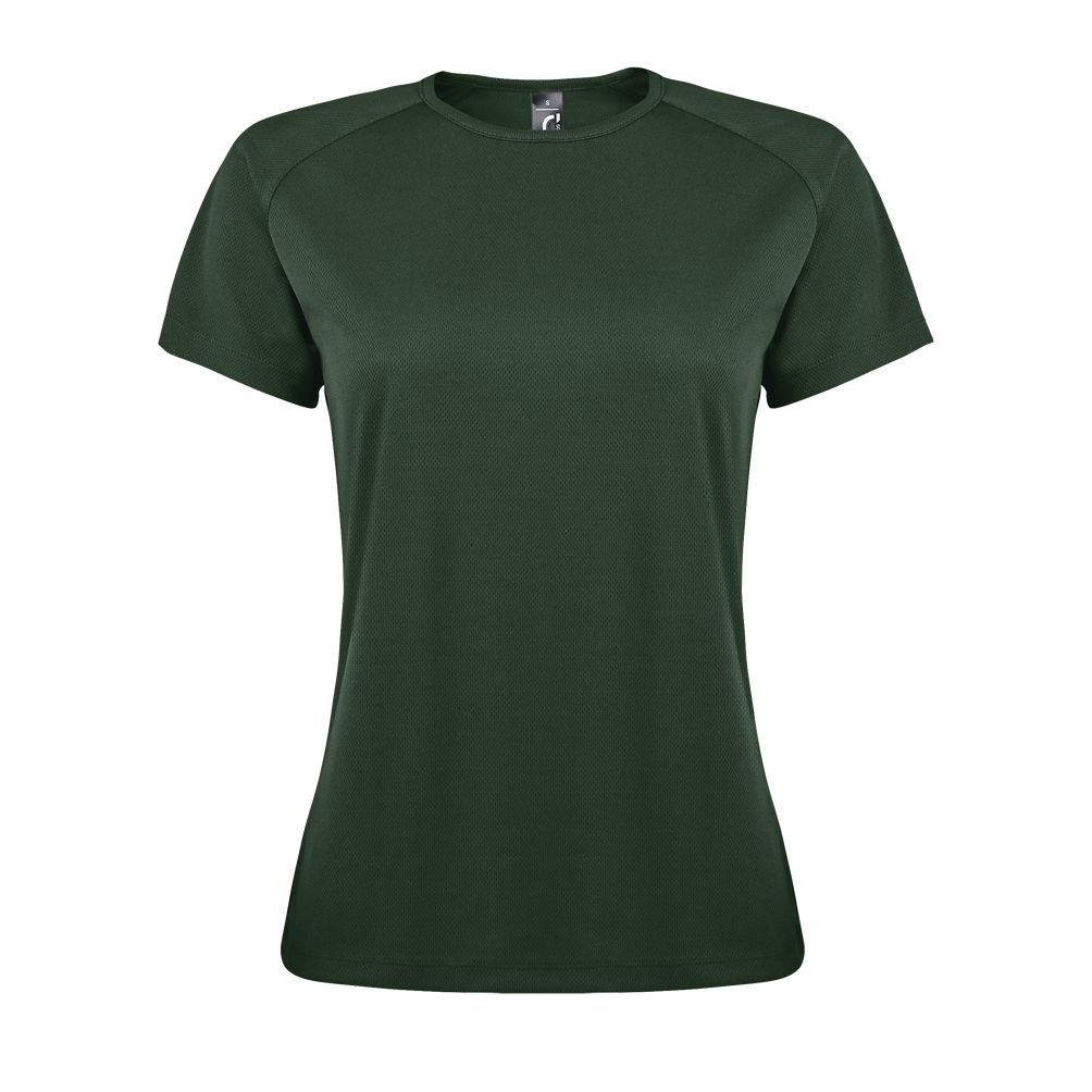 Sporty Women Damen Sport T-Shirt in Farbe Forest green