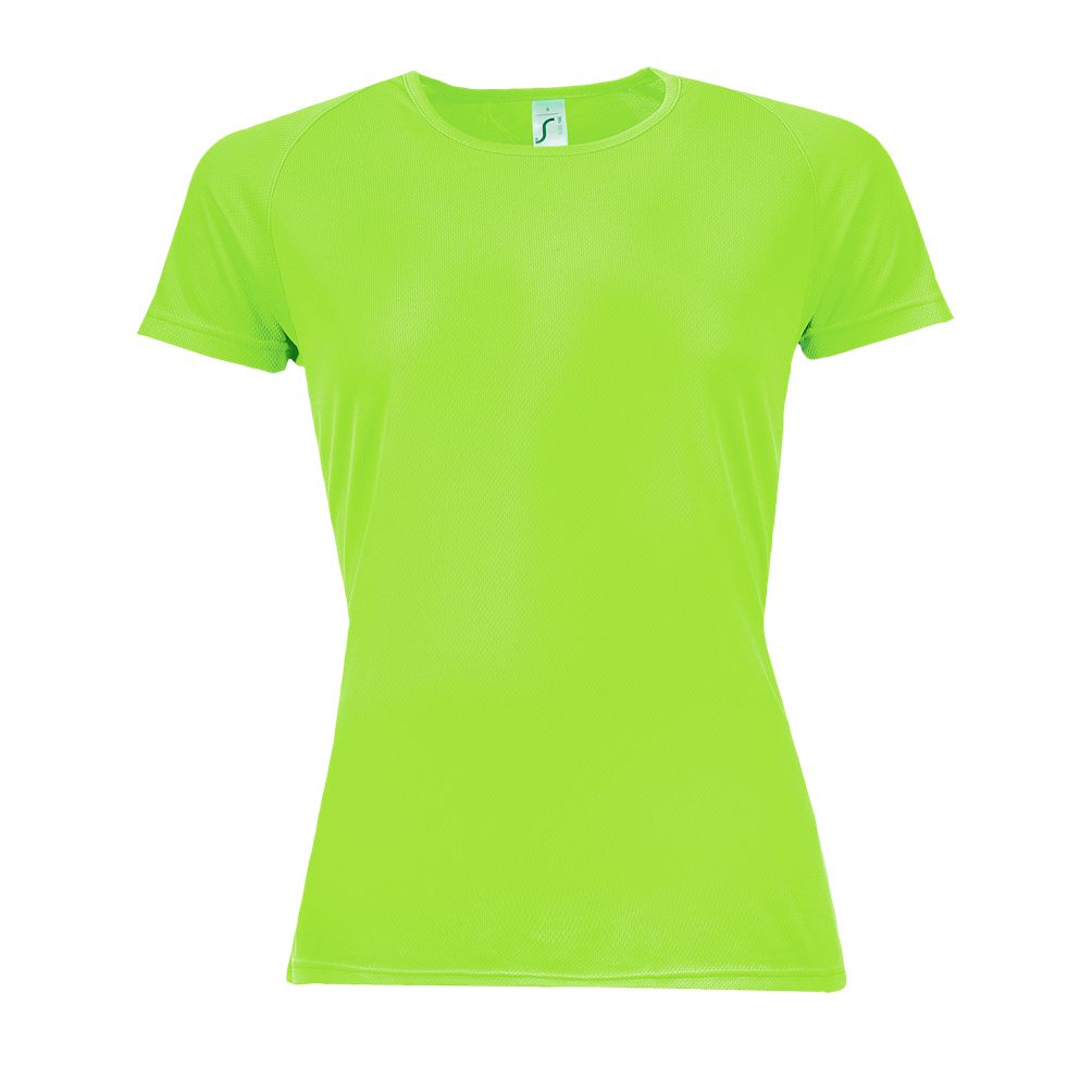 Sporty Women Damen Sport T-Shirt in Farbe Neon green