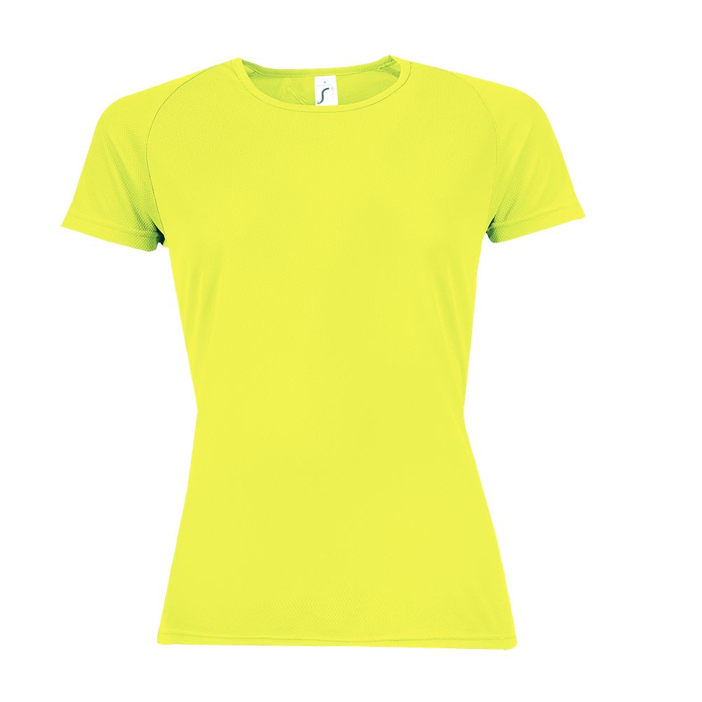 Sporty Women Damen Sport T-Shirt in Farbe Neon yellow