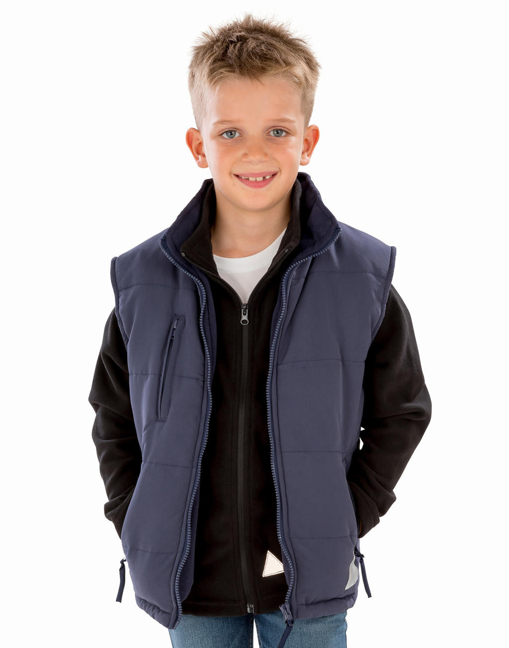  Junior Ultra Padded Bodywarmer in Farbe Navy