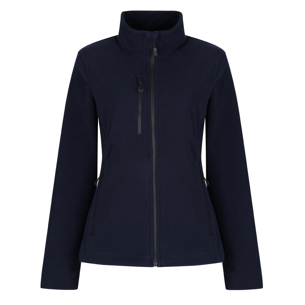  Women's Honestly Made Recycled Full Zip Fleece in Farbe Navy