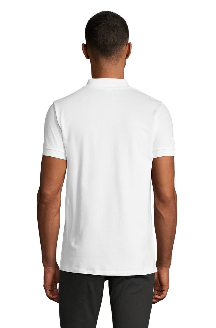 Portland Men Herren Poloshirt Kurzarm in Farbe White