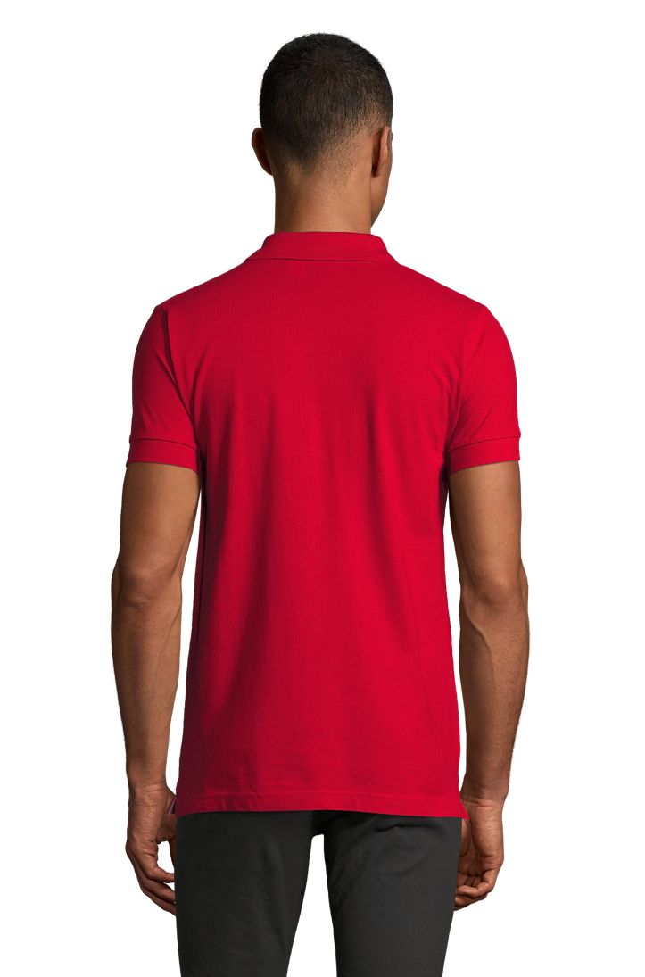 Portland Men Herren Poloshirt Kurzarm in Farbe Red