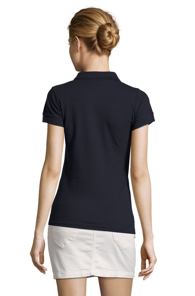 Portland Women Damen Poloshirt Kurzarm in Farbe French navy