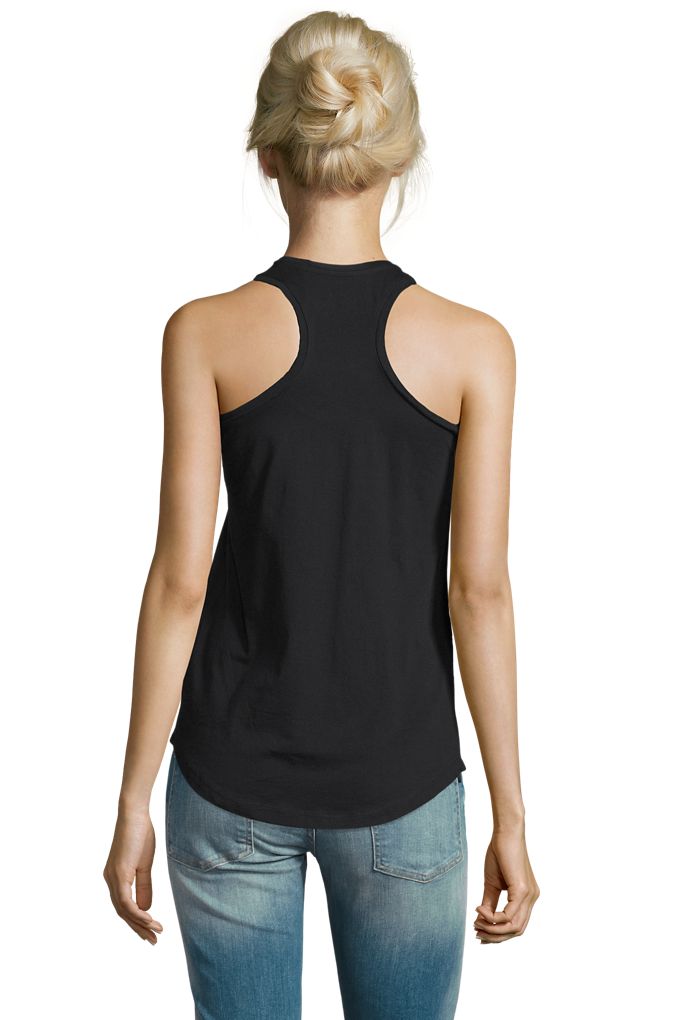 Moka Damen Racerback Suntop in Farbe Deep black