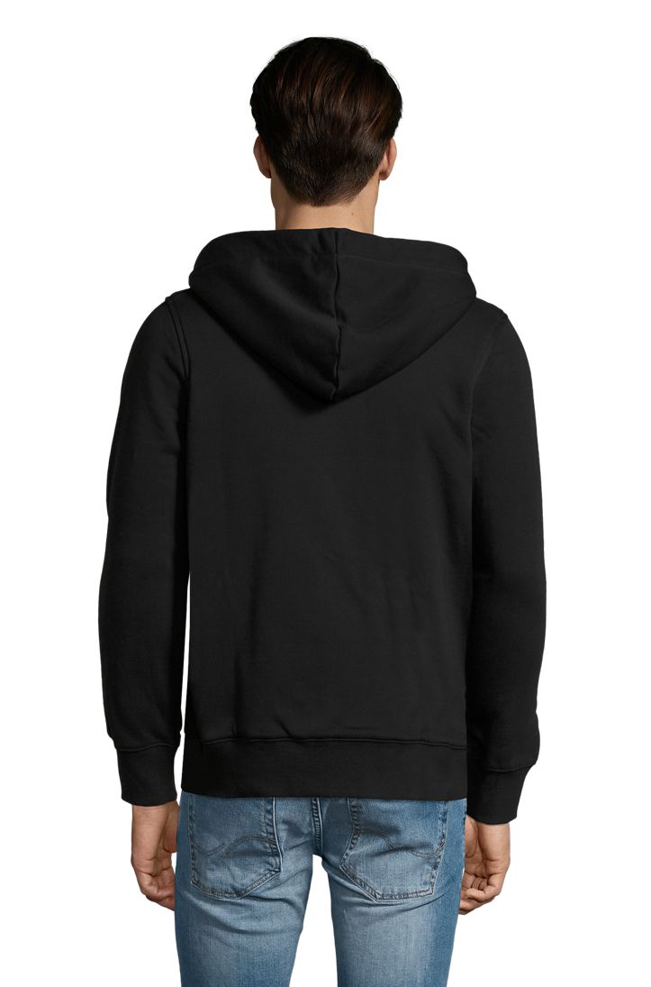 Sherpa Unisex Kapuzen-Jacke Mit "Sherpa"-Futter in Farbe Black
