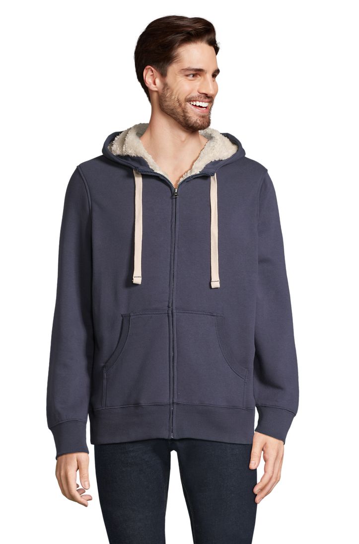 Sherpa Unisex Kapuzen-Jacke Mit "Sherpa"-Futter in Farbe French navy