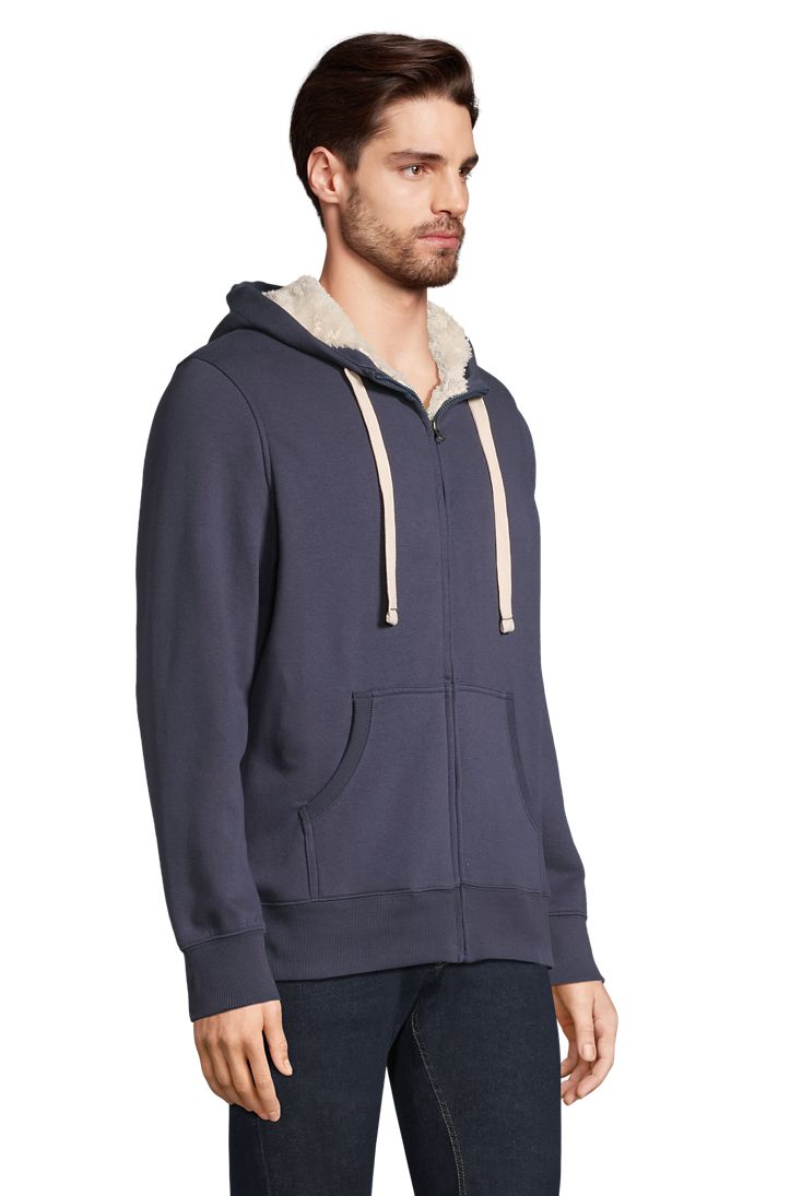 Sherpa Unisex Kapuzen-Jacke Mit "Sherpa"-Futter in Farbe French navy