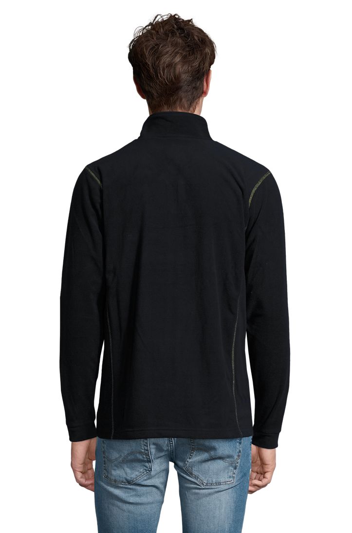 Nova Men Herren Fleece Jacke in Farbe Navy / Apple green
