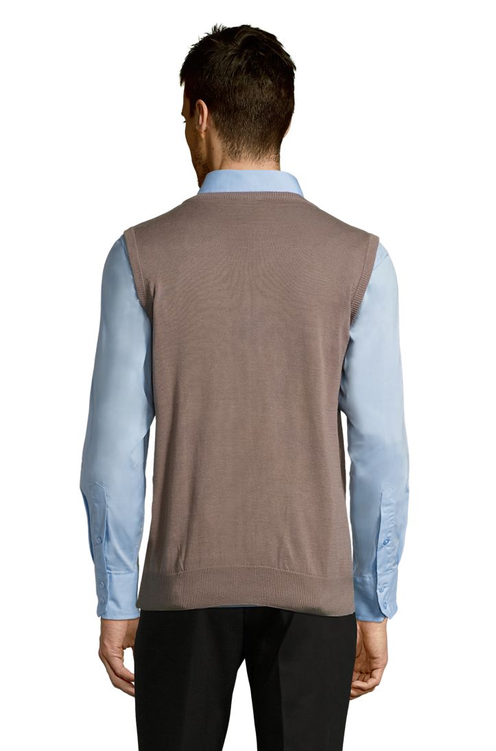 Gentlemen Unisex Pullunder in Farbe Medium grey