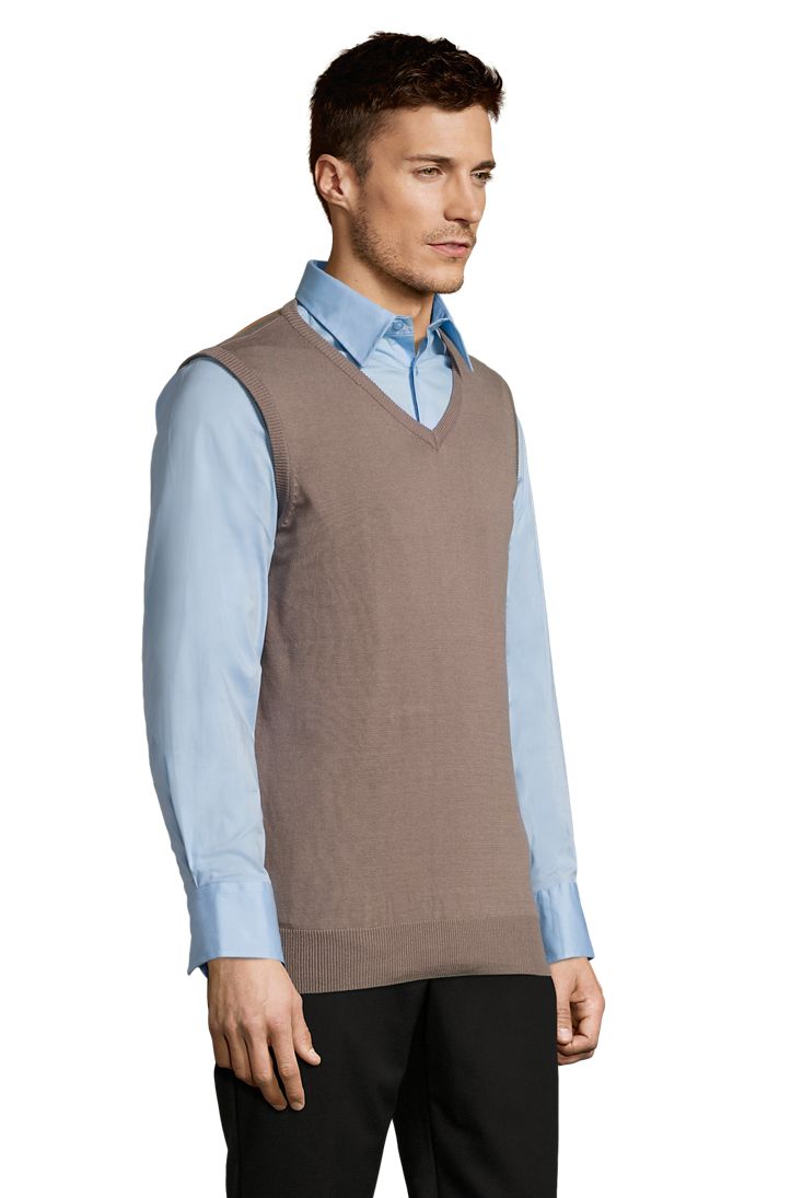 Gentlemen Unisex Pullunder in Farbe Medium grey