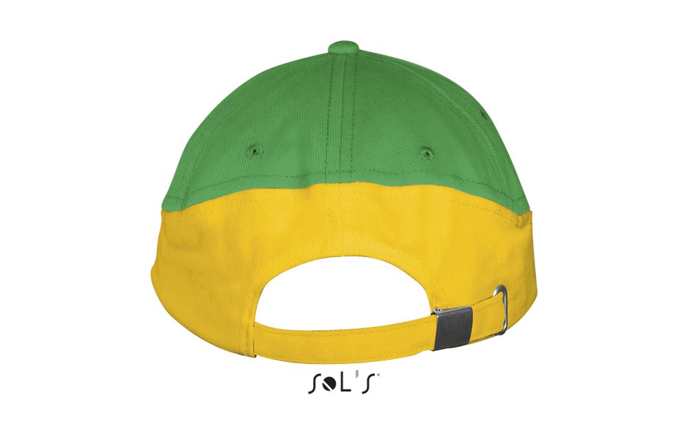 Booster 5 Panel Contrast Cap in Farbe Kelly green / Gold