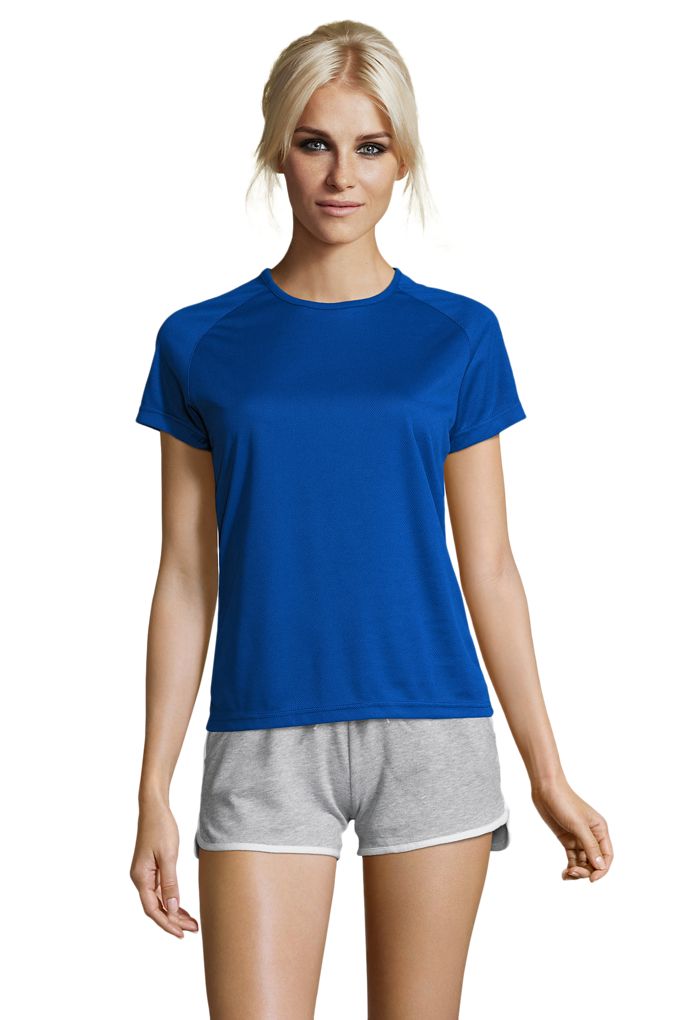 Sporty Women Damen Sport T-Shirt in Farbe Royal blue