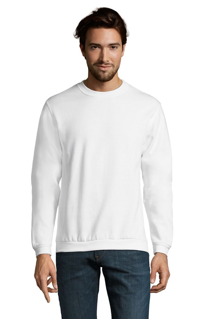 Spider Herren Rundhals Sweatshirt in Farbe White