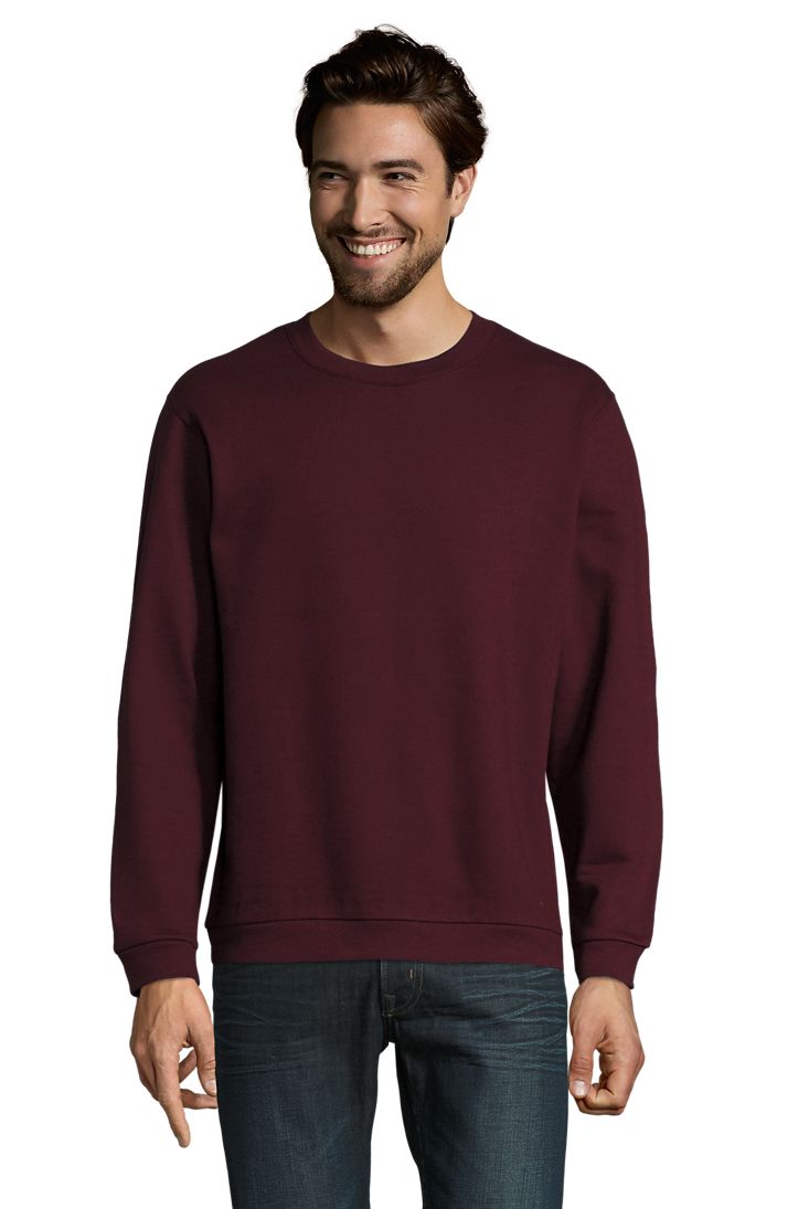 Spider Herren Rundhals Sweatshirt in Farbe Oxblood
