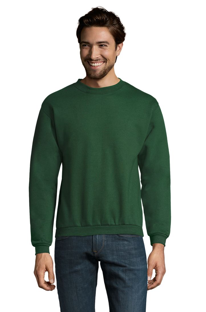 Spider Herren Rundhals Sweatshirt in Farbe Bottle green